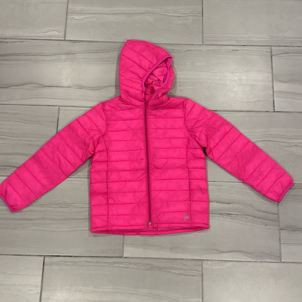 Kids Pink Puffer Jacket